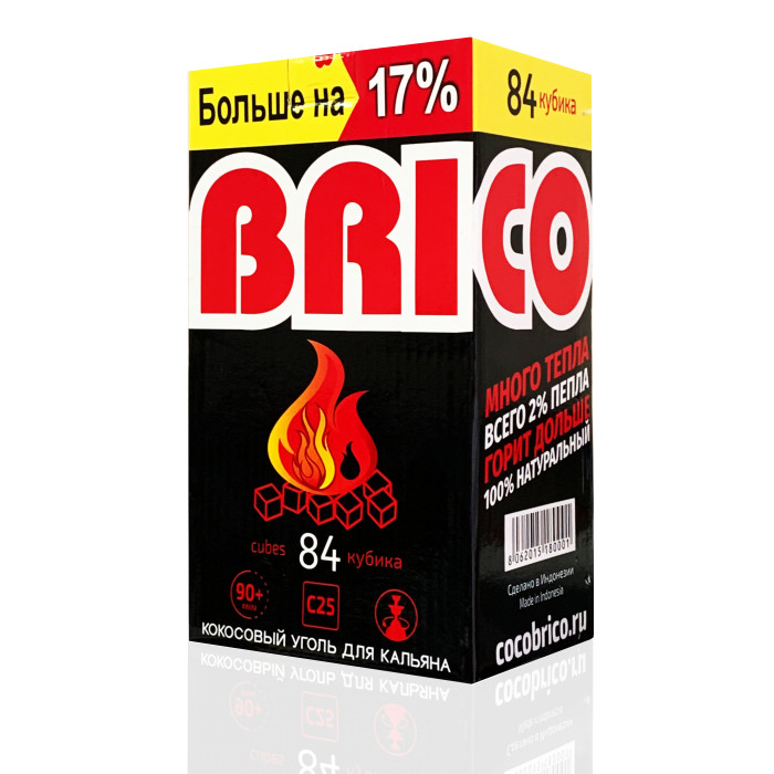 Кокосовый уголь COCOBRICO BIG EXTRA 84 куб